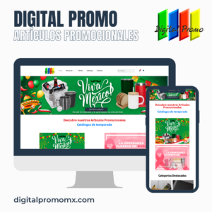 Proyecto Diseño de página web terminada entregada Cliente DigitalPromo Querétaro